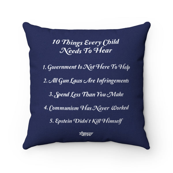 10 Things Pillow