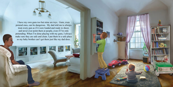 Signed SAFETY ON: An Introduction to the World of Firearms for Children