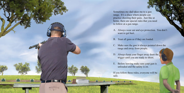Signed SAFETY ON: An Introduction to the World of Firearms for Children