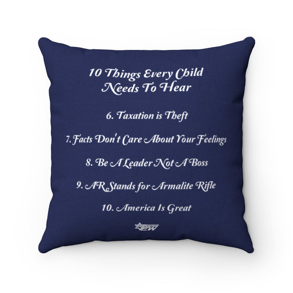 10 Things Pillow