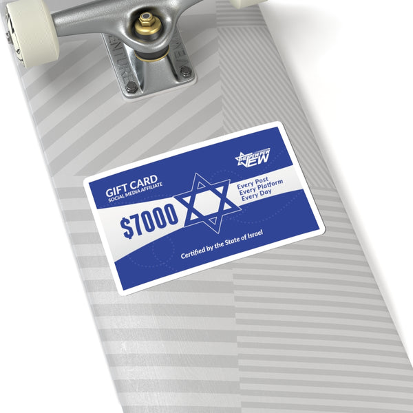 $7K Gift Cards STICKER