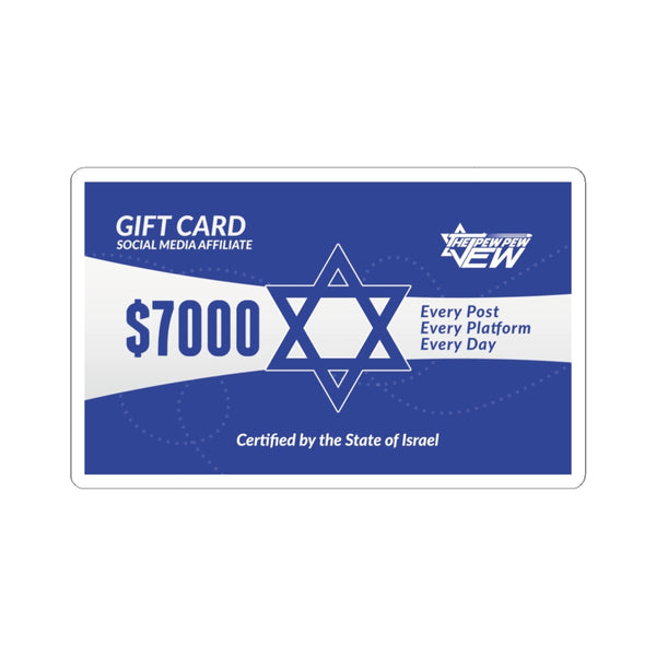 $7K Gift Cards STICKER