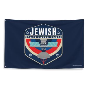 Jewish Space Laser Force Flag