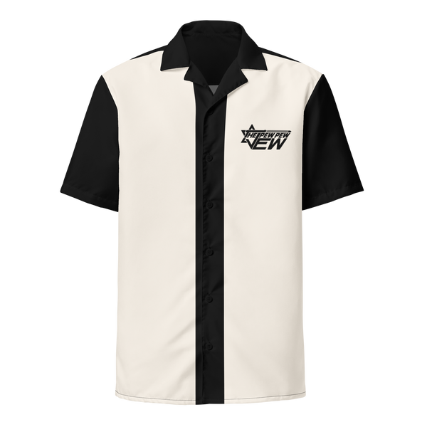 Black and White Bowling Shirt