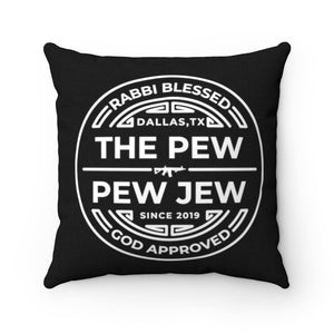 The Pew Pew Jew Stamp Pillow